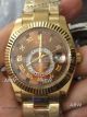 Perfect Replica Rolex Sky-Dweller Watch Yellow Gold Brown Dial (2)_th.jpg